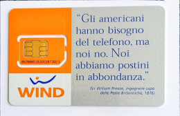 Wind  Gsm Original Chip Sim Card - Collezioni