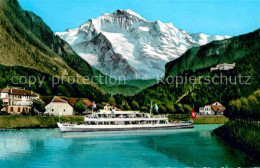 12646527 Interlaken BE Schiffeinfahrt Mit Blick Auf Heimwehfluh Berner Alpen Int - Altri & Non Classificati