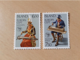 TIMBRES   ISLANDE   EUROPA   1985   N  585  /  586   NEUFS   LUXE** - 1985