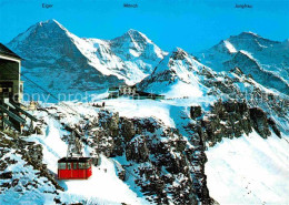 12626697 Maennlichen Luftseilbahn Bergstation Hotel Eiger Moench Jungfrau Berner - Altri & Non Classificati