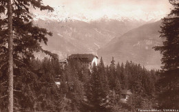 Swiss Alps Forest Hotel Under Mountain Montana Vermala Incredible View Real Photo Vintage Postcard - Sonstige & Ohne Zuordnung