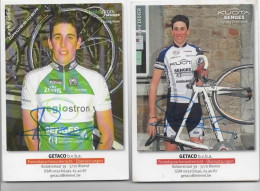 CYCLISME  TOUR DE FRANCE  AUTOGRAPHE LAURENT DIDIER SUR 2 CARTES GETACO - Cyclisme