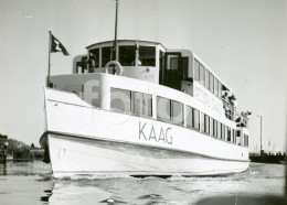 1949 REAL AMATEUR PHOTO FOTO KAAG BOAT AMSTERDAM NETHERLAND HOLLAND NETHERLANDS AT117 - Bateaux