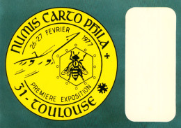 CPM-31-Toulouse - Exposition Cartophilie, Philatélie, Numismatique -  26-27 Février 1977 - Toulouse