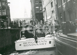 1949 REAL AMATEUR PHOTO FOTO BERGMANN RONDVAART BOAT NETHERLANDS HOLLAND AT116 - Bateaux