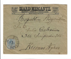 Antiguo Sobre Argentina - Diario Mercantil 1904   - A-112 - Andere & Zonder Classificatie