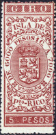 ESPAGNE / ESPANA - COLONIAS (Puerto-Rico) 1895 Sellos Para GIRO Fulcher 101 5P Granate Nuevo* - Puerto Rico