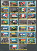 Panama 1980 Olympic Games Moscow / Lake Placid Set Of 30 With Black/silver Overprint MNH - Summer 1980: Moscow