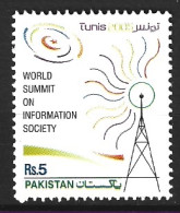 PAKISTAN. N°1196 De 2005. Sommet Mondial Pour La Société De L'information. - Télécom