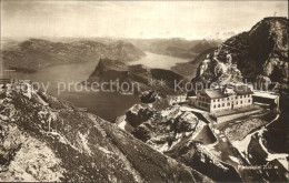 12588797 Pilatus Kulm Fliegeraufnahme Mit Vierwaldstaettersee Pilatus Kulm - Sonstige & Ohne Zuordnung