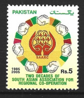 PAKISTAN. N°1210 De 2005. SAARC. - Pakistán