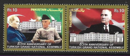 PAKISTAN. N°1182-3 De 2005. Atatürk. - Pakistán