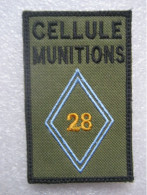 ECUSSON DE BRAS CELLULE MUNITIONS 28° ??  SUR SCRATCH 100MM X 65MM - Army