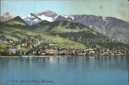 12586257 Clarens Montreux Et Vernex Lac Leman Rochers De Naye Genfersee Montreux - Andere & Zonder Classificatie