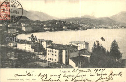 12585037 Lugano TI Panorama Luganersee Alpen Lugano TI - Sonstige & Ohne Zuordnung