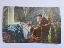 RUSSIA Before 1917 RUSSIAN ART G. SEDOV TSAR IVAN THE TERRIBLE AND VASSILISSA  MELENTYEVA POSTCARD UNUSED - Paintings