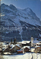12581977 Grindelwald Dorfpartie Mit Eiger Grindelwald - Autres & Non Classés
