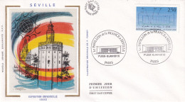 1er Jour, Exposition Universelle, Pavillon De La France à Séville - 1990-1999