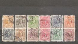Montenegro,complete Series 1907. With Postmark Velimje - Montenegro