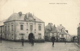 Savenay * Place De La Mairie * Buvette Charcuterie * BOUCAUD Débitant * éditeur Leduc * Enfants Villageois - Savenay