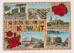 KUWAIT Greetings From KUWAIT Multiple Views, Buildings, Cars, Palace, Vintage Photo Postcard RPPc AK (1313) - Koeweit