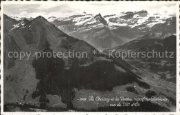 12575837 Les Diablerets Pic Chaussy Et Les Voettes Massif Des Diablerets Vus Du  - Andere & Zonder Classificatie