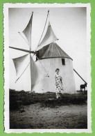 Luso - Buçaco - REAL PHOTO - Moinho De Vento, 1957 - Molen - Windmill - Moulin - Portugal - Windmolens