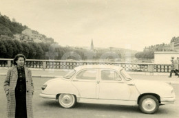 1960 ORIGINAL AMATEUR PHOTO FOTO VOITURE PANHARD DYNA TYPE Z LYON FRANCE AT22 - Orte