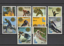 Paraguay 1981 Olympic Games Lake Placid Set Of 10 MNH - Invierno 1980: Lake Placid