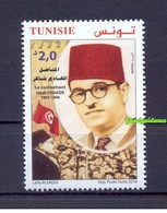 2018- Tunisie- Commémoration Du Martyre Du Combattant Hédi Chaker- Drapeau- Vetement Tradionnel-  Set 1 V.MNH** - Tunisia