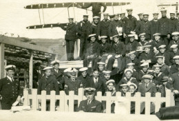 1930 ORIGINAL PHOTO FOTO NRP CRUZADOR ADAMASTOR CREW NAVIO WAR SHIP MARINHA ARMADA MARINHEIROS AT35 - Bateaux