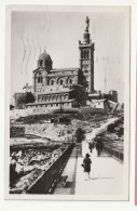 13 . MARSEILLE . N.D DE LA  GARDE 1939 - Notre-Dame De La Garde, Funicular Y Virgen