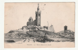 13 . Marseille . N.D De La Garde  N°13 .  1904 - Notre-Dame De La Garde, Funicular Y Virgen