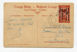 !!! ENTIER POSTAL DU CONGO BELGE SURCH EST AFRICAIN ALLEMAND OCCUPATION BELGE, CACHET DE KITEGA DE 1919 - Covers & Documents