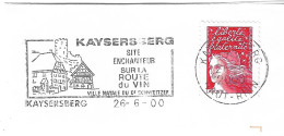 FRANCE. POSTMARK. KAYSERSBERG. CASTLE. 2000 - 1961-....