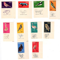 Israel 1963 Birds Airmail MNH ** Full Tabbed Set Bale 262-76 / Mi 270-79 - Aigles & Rapaces Diurnes