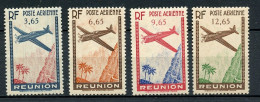 REUNION POSTE AERIENNE 2/5 LUXE NEUF SANS CHARNIERE - Posta Aerea