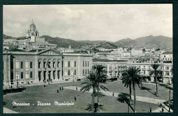 BF187 MESSINA - PIAZZA MUNICIPIO - 1954 - Messina