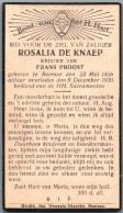 Bidprentje Beerse - De Knaep Rosalia (1856-1935) - Andachtsbilder