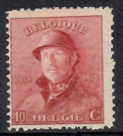 BELGIE 1919 - ALBERT I - N° 168A TOT 169A - MNH** - 1919-1920  Re Con Casco