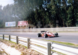 1984 ORIGINAL PHOTO FOTO FORMULA ONE FERRARI STEFAN JOHANSSON CAR RACING F1 GP PORTUGAL AT88 - Automobili
