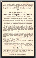 Bidprentje Beert - Jacobs Joannes Baptista (1849-1916) - Images Religieuses