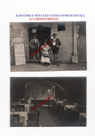 St MAURICE SOUS LES COTES-55-MUSENSTALL-Theatre-Foyer-2x CARTES PHOTOS Allemandes-GUERRE 14-18-1 WK-Militaria- - Sonstige & Ohne Zuordnung