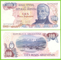 ARGENTINA 100 PESOS ND 1983/1985 P-315a(1) UNC - Argentina