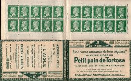 CARNET 170-C 1 Type PASTEUR (S. 93) "PETIT PAIN DE TORTOSA + L'AIGLE". Timbres Collés Sinon Très Bon état, Bas Prix. - Vecchi : 1906-1965