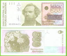 ARGENTINA 500 AUSTRALES  ND 1988/1990 P-328b UNC - Argentina