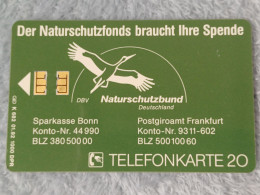 GERMANY-1231 - K 0682 - Naturschutzbund – Vogel Des Jahres 1991 (Rebhuhn) - BIRD - 1.000ex. - K-Series : Série Clients