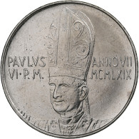 Vatican, Paul VI, 100 Lire, 1969 - Anno VII, Rome, Acier Inoxydable, SPL+ - Vatikan