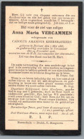 Bidprentje Berlaar - Vercammen Anna Maria (1868-1926) - Andachtsbilder