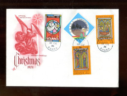 "GHANA" 1974, Mi. 589-592 "Weihnachten" FDC (R2004) - Noël